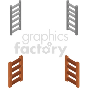 isometric ladder vector icon clipart 2