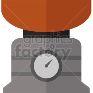isometric food scale vector icon clipart 2