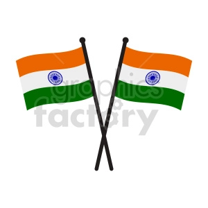 indian flag vector clipart