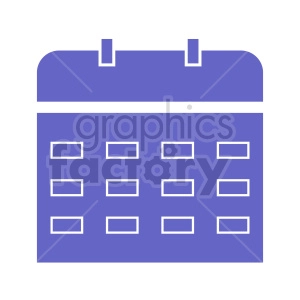 purple calendar vector icon