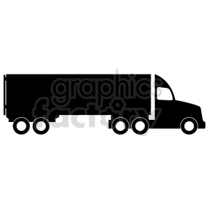 semi truck vector graphic