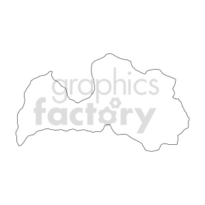 Lettonia outline vector