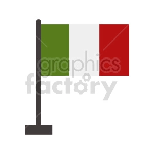 italian flag clipart