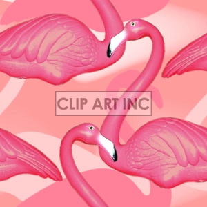 tiled flamingo background