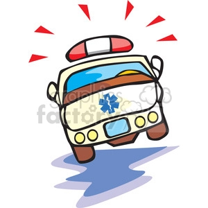 cartoon ambulance