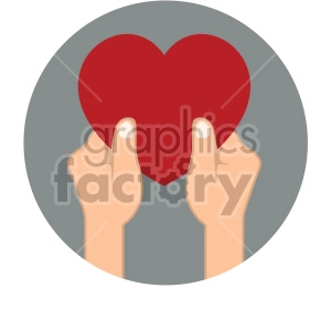 giving love valentines vector icon on gray background