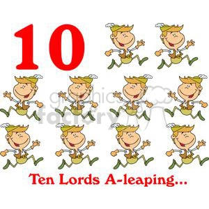 On the 10th day of Christmas my true love gave to me Ten Lords A-leaping 