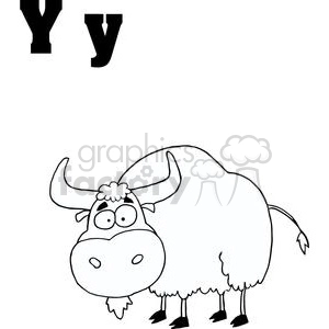 Yak in Black and White