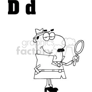 Detective with a Magnify Glass 
