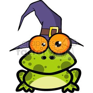 3221-Frog-With-A-Witch-Hat