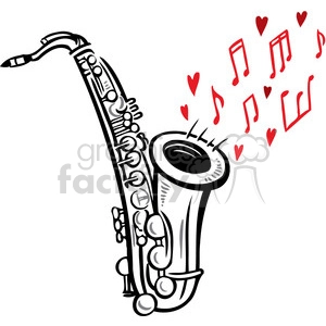 saxophone playing love song