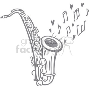 sax playing a love song