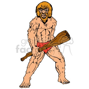 caveman holding the club