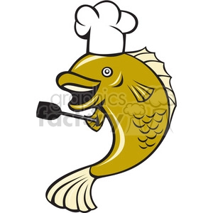 cook largemouth bass fish spatula ISO