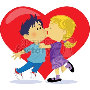 first valentines kiss