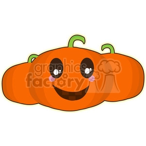 Halloween Pumpkin cartoon character vector image