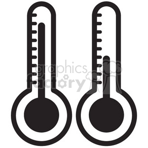 thermometers vector icon