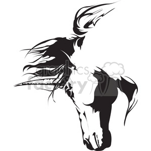 unicorn head illustration