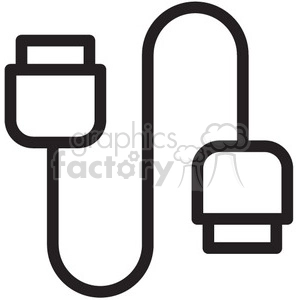 cable plugs vector icon