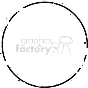 grunge weathered distressed thin circle vector art