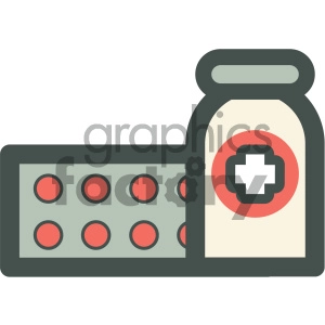 pills medical vector icon