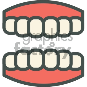 mouth dental vector flat icon designs