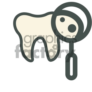 tooth inspection dental vector flat icon designs
