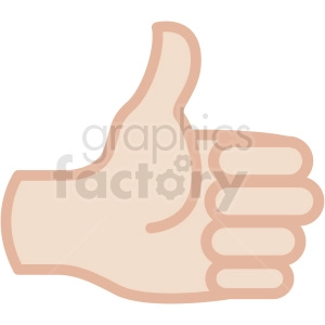 white thumbs up hand vector icon
