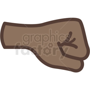 african american fist vector icon