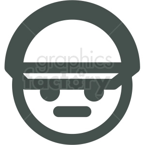 man wearing hat avatar vector icons