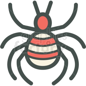 spider halloween vector icon image