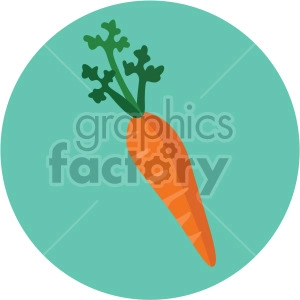 carrot with circle background