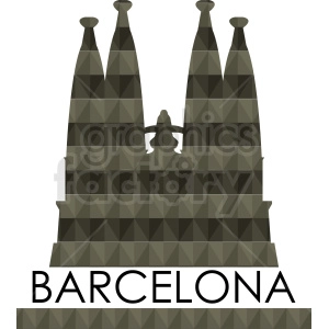 barcelona label template vector