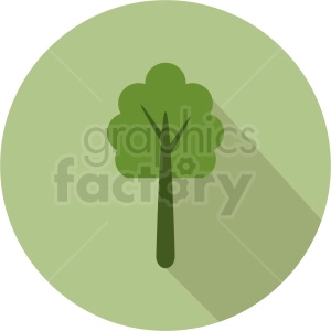 vector forest tree design on circle background