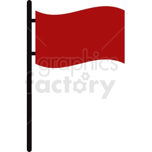 red flag no background