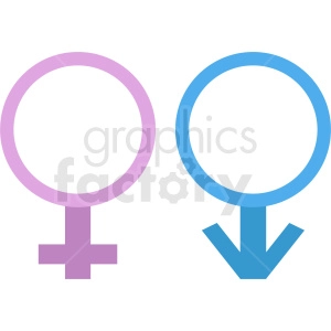male and female vector icons