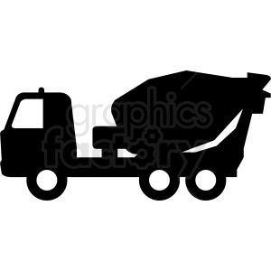 cement truck silhouette