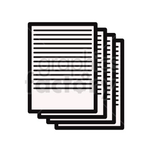 documents vector clipart