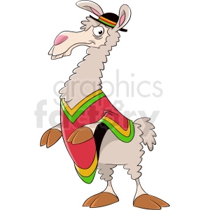 cartoon llama 