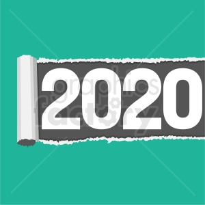2020 rolled out clipart