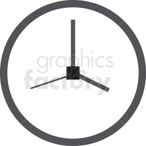vector wall clock design