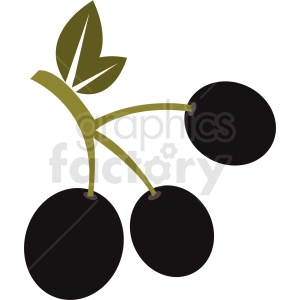 olives on a branch vector icon no background
