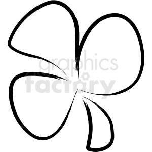 clover drawing vector icon
