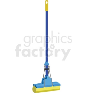 floor mop vector clipart