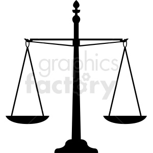 scales of justice vector clipart