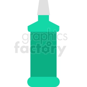 mouthwash cartoon bottle vector