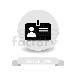 office id vector icon