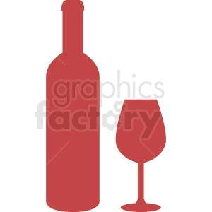bottle of wine silhouette clipart