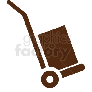 delivery box dolly clipart
