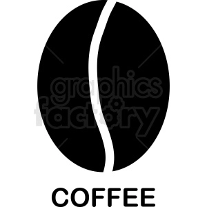 coffee bean vector template
